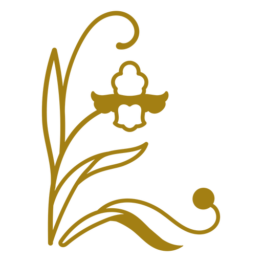 Design elegante de ilustração floral Desenho PNG