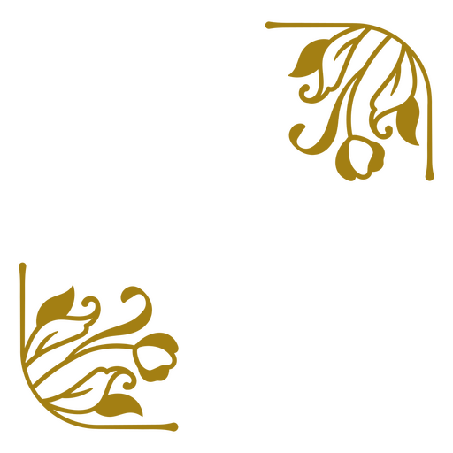 Golden leaf designs PNG Design