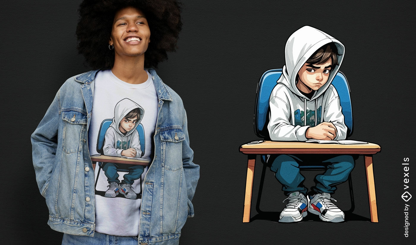 Observer teen in hoodie t-shirt design