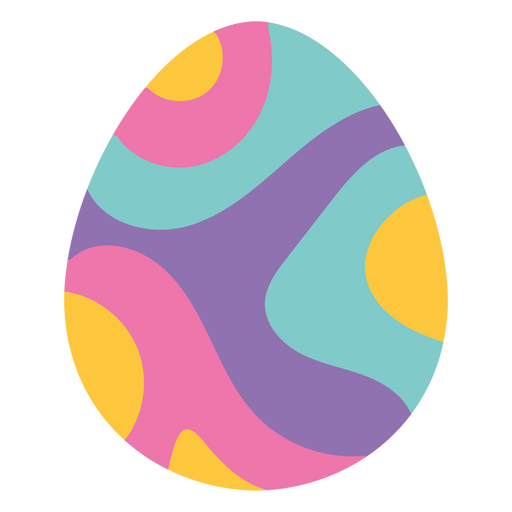 Colorful egg design PNG Design