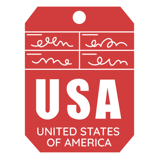 Usa tag PNG Design