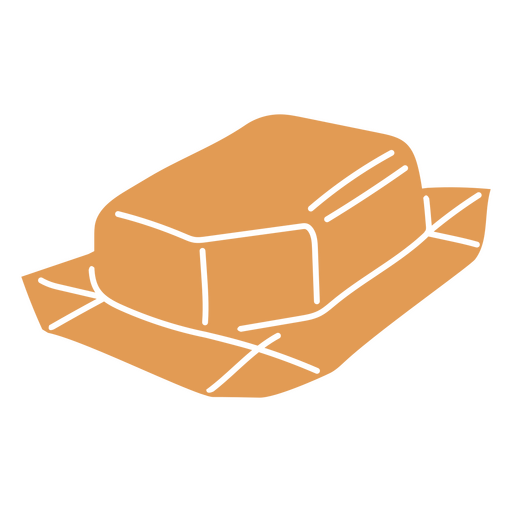 Butter in its wrapper  PNG Design