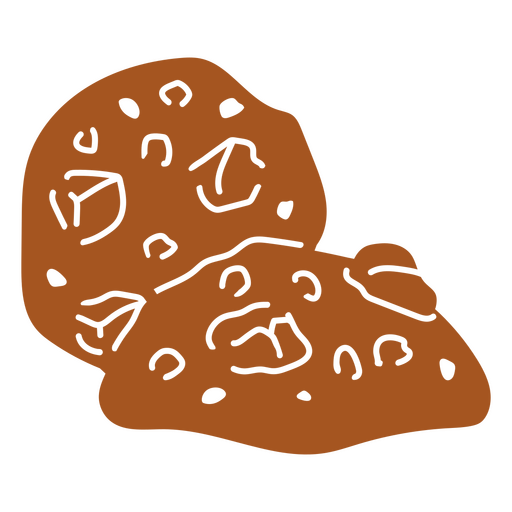 Diseño de galleta divertido con detalles extravagantes. Diseño PNG