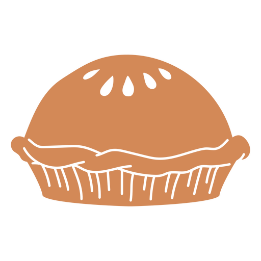 Kuchen mit ausgeschnittener Kruste PNG-Design