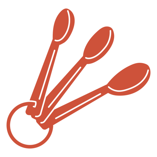 Unique measuring spoon design PNG Design