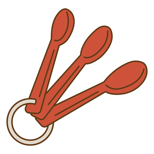 Ring with spoons PNG Design