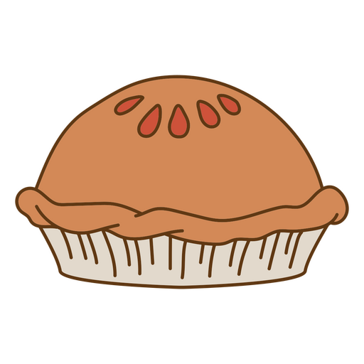 Pumpkin pie design PNG Design