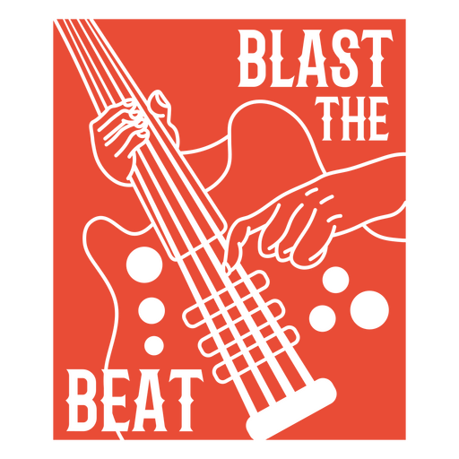 Design dinâmico de citação musical Desenho PNG