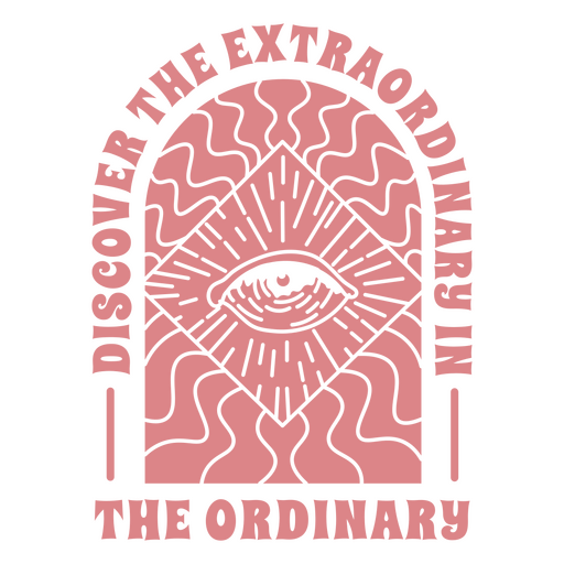 Einzigartige Augenillustration mit inspirierendem Zitat PNG-Design