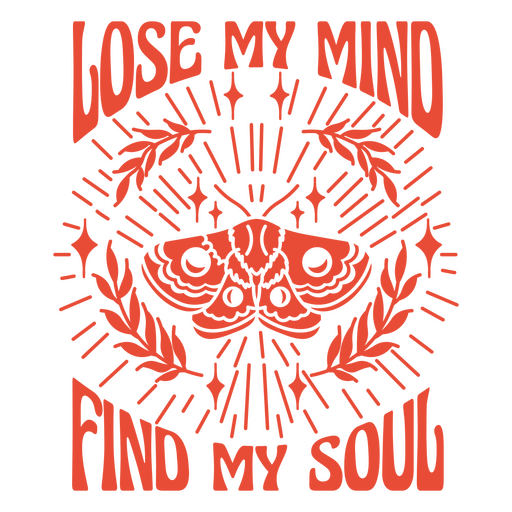 Diseño de cita inspiradora de polillas Diseño PNG