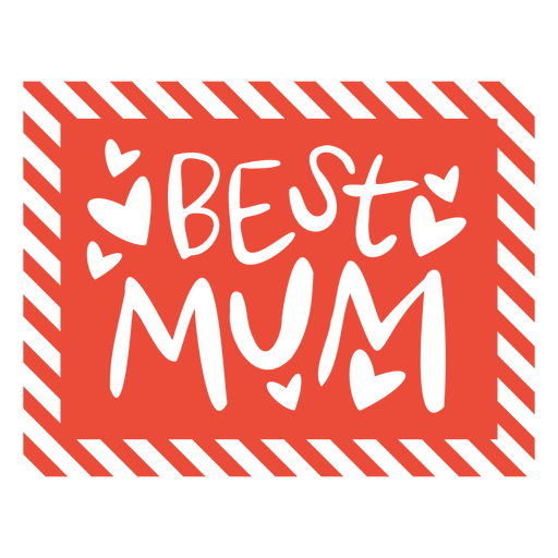 Herzliches Zitat für die beste Mama PNG-Design