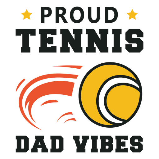 Sporty tennis graphic with playful lettering t-shirt design PNG Design