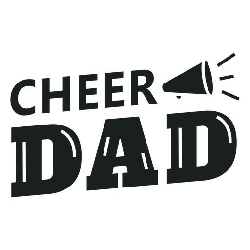 Cheer dad quote design PNG Design