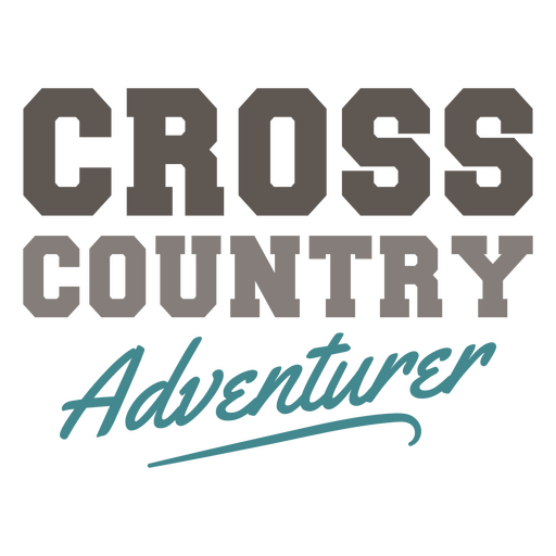 Design de cita??o de aventureiro cross country Desenho PNG