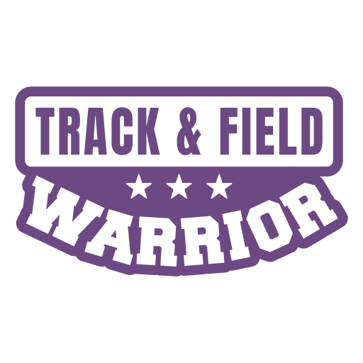 Purple track and field warrior design PNG Design