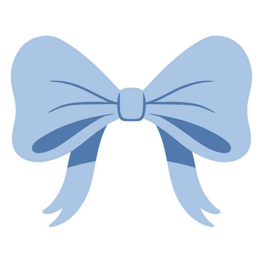 Cute blue bow coquette design PNG Design