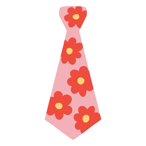 diseño de corbata con estampado floral Diseño PNG
