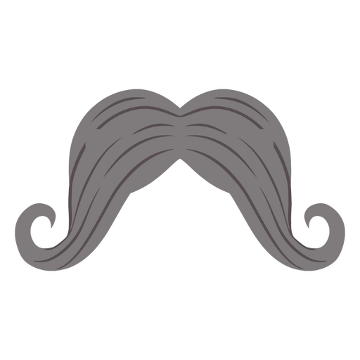 Ilustración de bigote vintage con estilo Diseño PNG