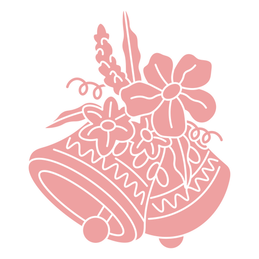 Elegante Illustration einer Blumenglocke PNG-Design