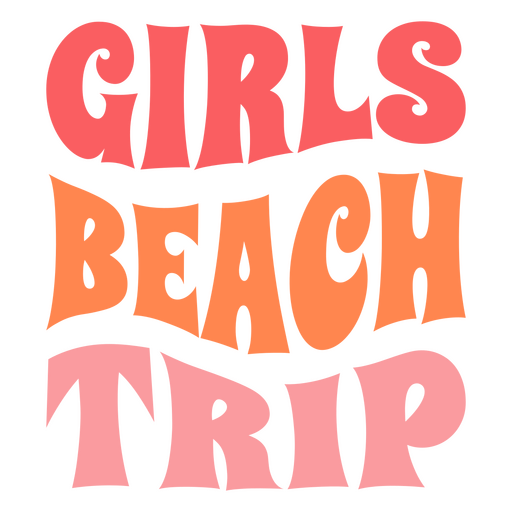 Projeto de cita??o de viagem para meninas na praia Desenho PNG