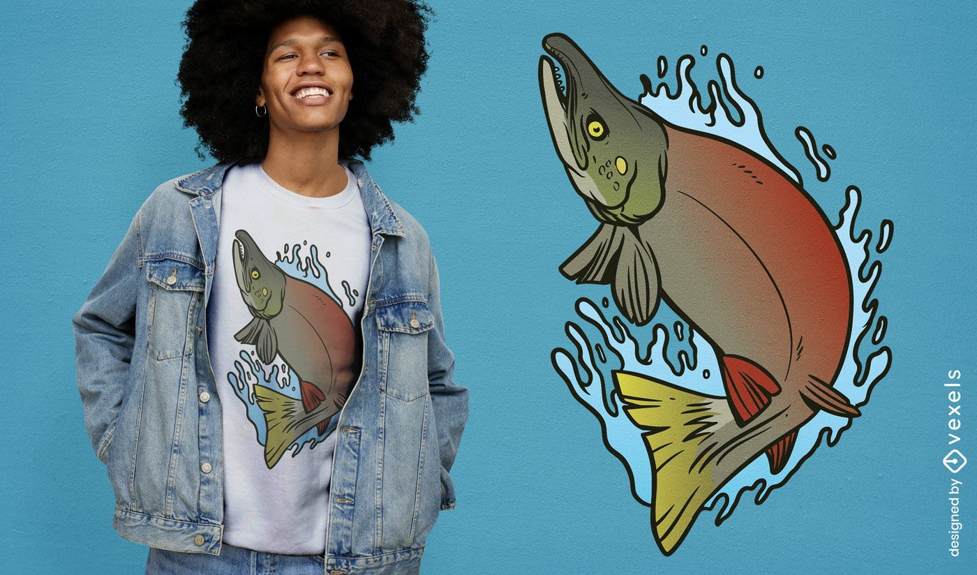 Sockeye salmon t-shirt design