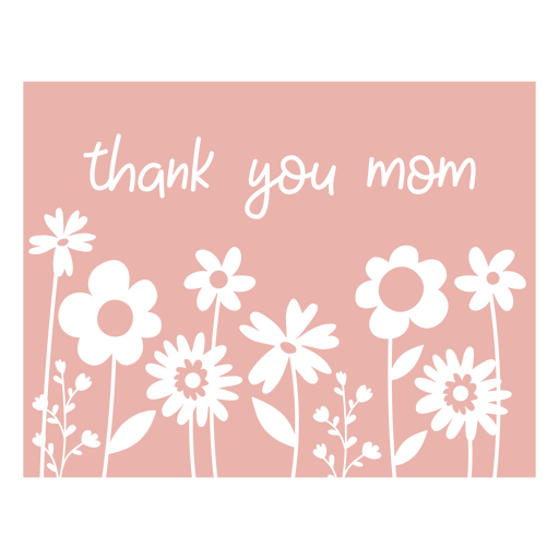 Thank you mom design PNG Design