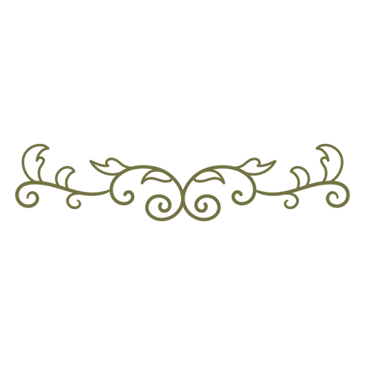 Elegant decorative vine illustration PNG Design
