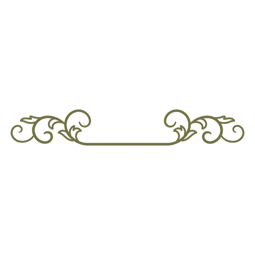 Elegant decorative floral border design PNG Design