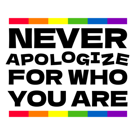 Design de citação de orgulho fortalecedor Desenho PNG