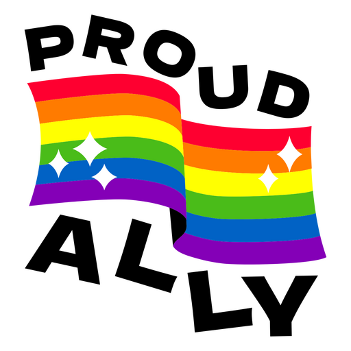 Lebendiges, stolzes Verbündeten-Grafikdesign PNG-Design