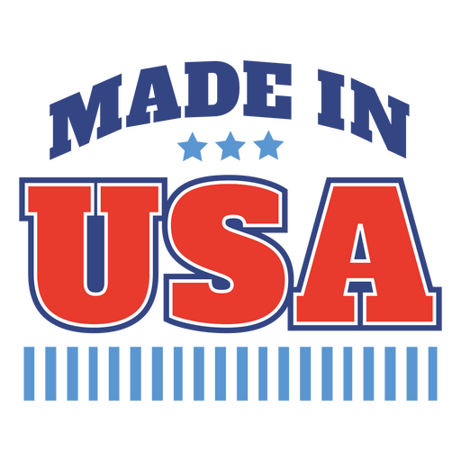Bold made in usa graphic design PNG Design