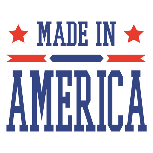 Patriotisches Grafikdesign ?Made in America? PNG-Design