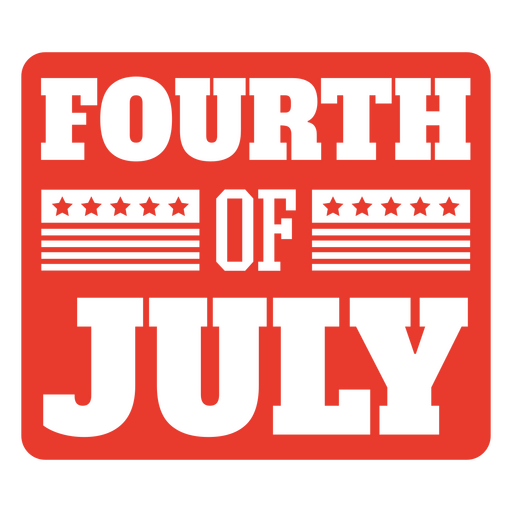 Bold fourth of july design PNG Design