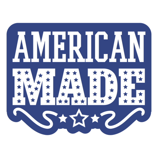 Patriotic american made badge design PNG Design