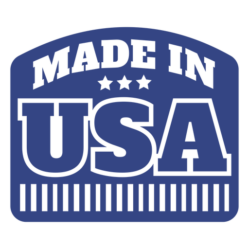 Design ousado do emblema "Made in USA" Desenho PNG