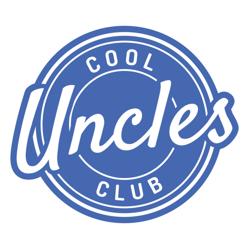 Cooles Onkel Club Design PNG-Design