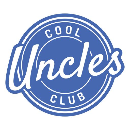 Diseño genial del club de tíos. Diseño PNG