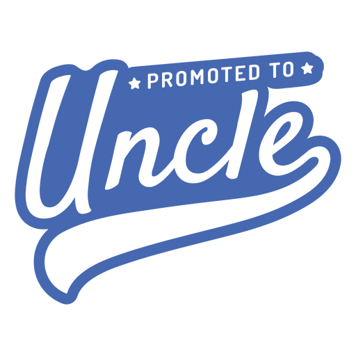 Promoted to uncle PNG Design