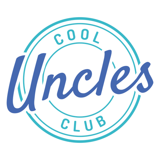 Cool uncles club logo design PNG Design