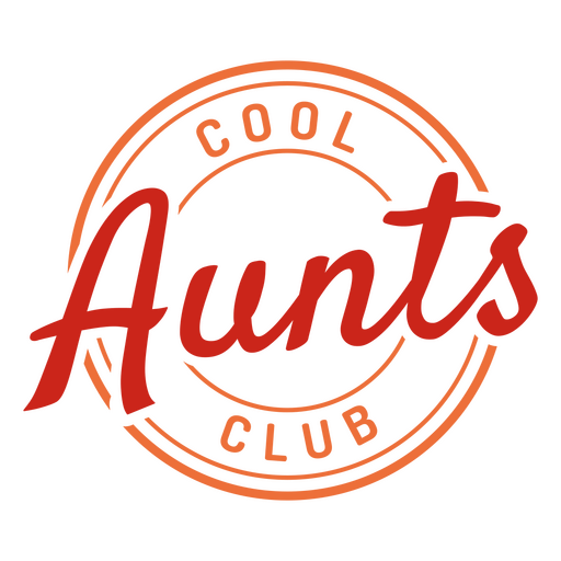 Design de slogan para clube de tias divertidas Desenho PNG