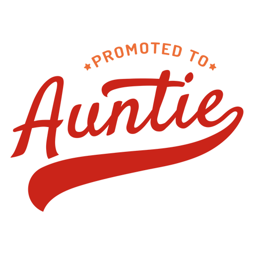 Promoted to auntie design PNG Design