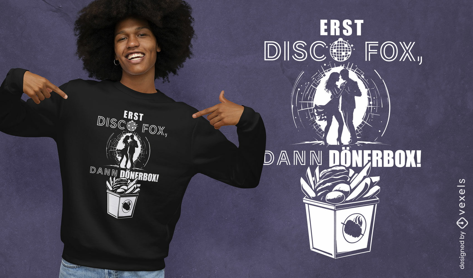 Diseño de camiseta Disco Kebab.