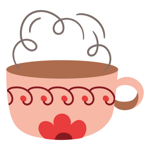 Ilustração de xícara de café caprichosa Desenho PNG