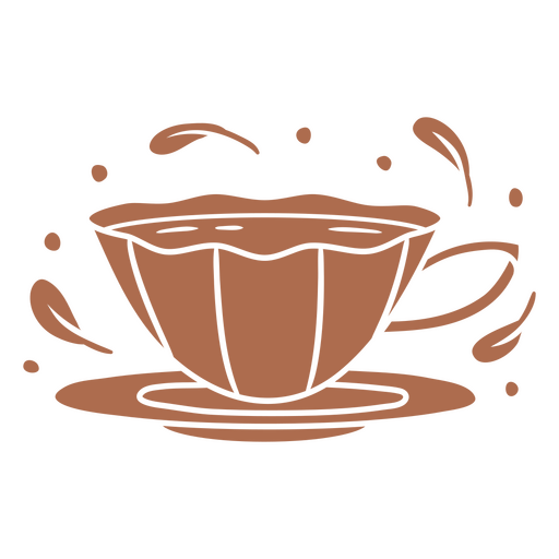 Cartoon coffee mug design PNG Design