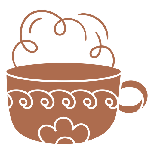 Diseño de taza de café con asa. Diseño PNG