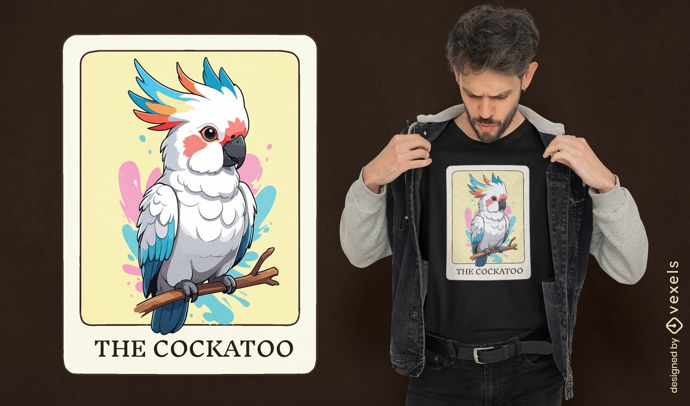 Cockatoo card t-shirt design