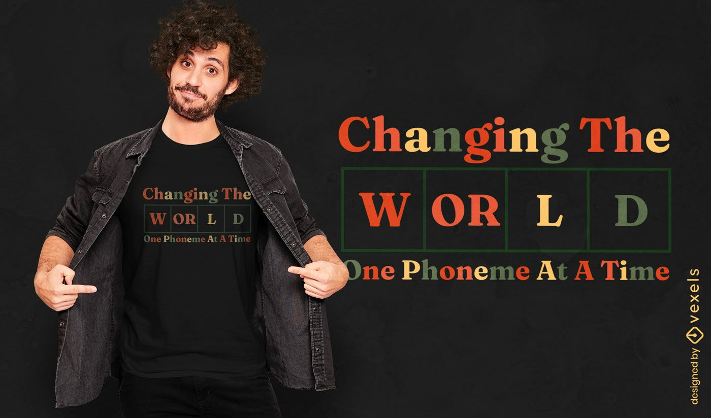 Phoneme revolution t-shirt design