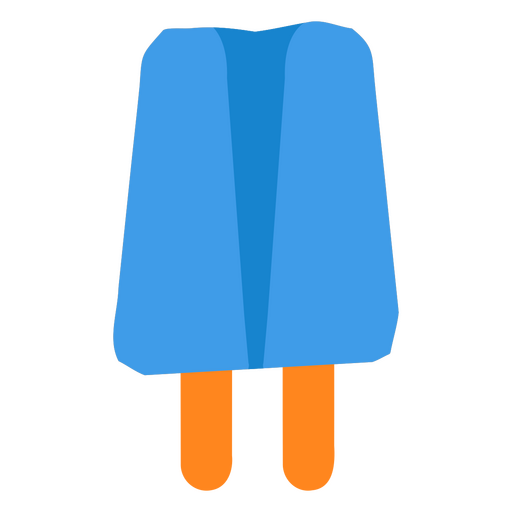 Blue doble popsicle PNG Design