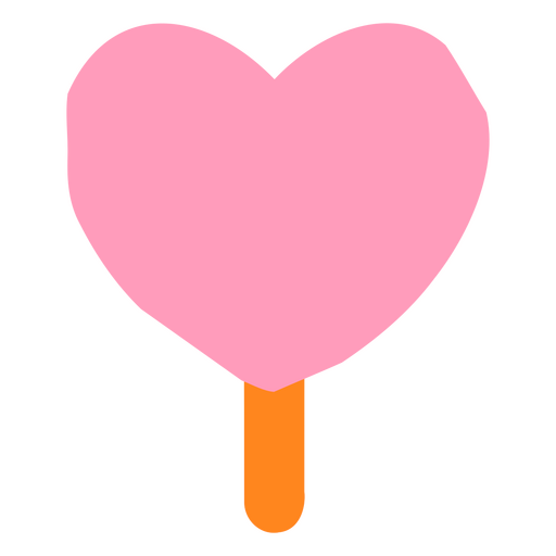 Heart shaped ice cream design PNG Design