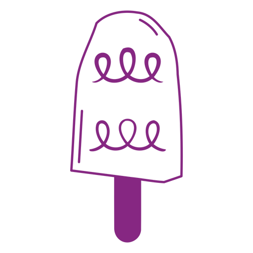 Diseño de helado morado grande Diseño PNG